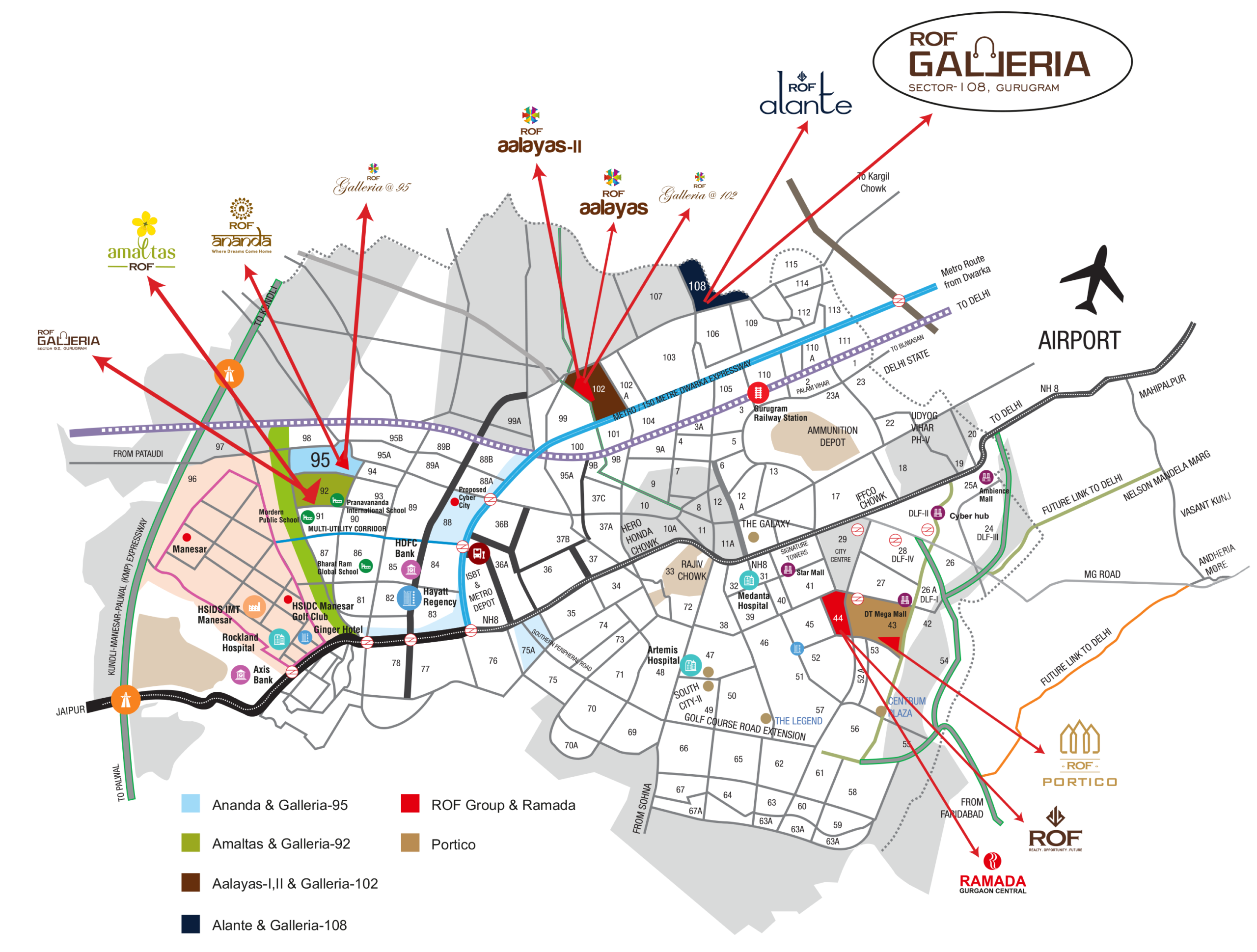 ROF Galleria 108 Location Map